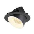 SLV 1009889 NUMINOS® GIMBLE XL Deckeneinbauleuchte 3000 K 55° Schwarz / Weiß