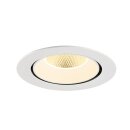 SLV 1009892 NUMINOS® GIMBLE XL Deckeneinbauleuchte 3000 K 20° Weiß