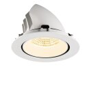 SLV 1009898 NUMINOS® GIMBLE XL Deckeneinbauleuchte 3000 K 55° Weiß