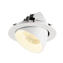 SLV 1009898 NUMINOS® GIMBLE XL Deckeneinbauleuchte 3000 K 55° Weiß