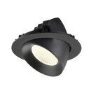 SLV 1009903 NUMINOS® GIMBLE XL Deckeneinbauleuchte 4000 K 40° Schwarz