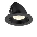 SLV 1009906 NUMINOS® GIMBLE XL Deckeneinbauleuchte 4000 K 55° Schwarz