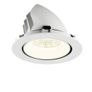 SLV 1009916 NUMINOS® GIMBLE XL Deckeneinbauleuchte 4000 K 55° Weiß