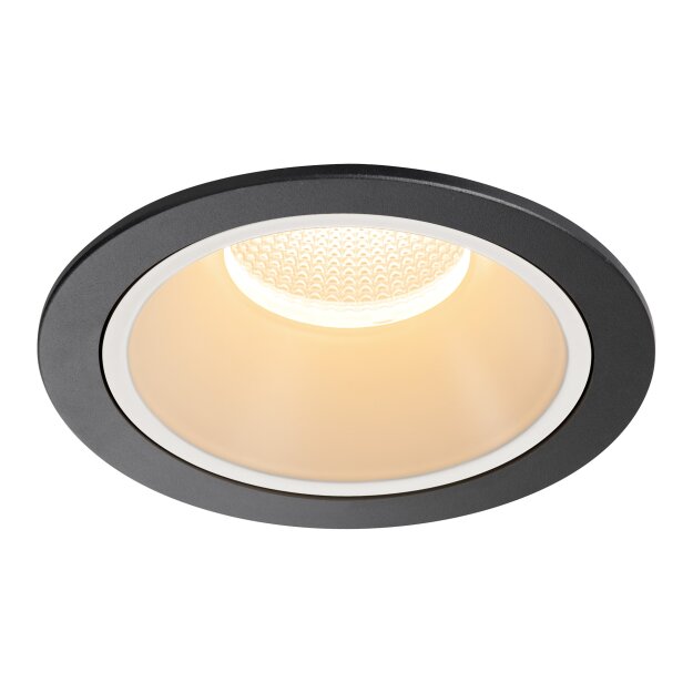SLV 1009919 NUMINOS® XL Deckeneinbauleuchte 2700 K 20° IP20 rund Schwarz / Weiß