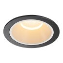 SLV 1009919 NUMINOS® XL Deckeneinbauleuchte 2700 K 20° IP20 rund Schwarz / Weiß
