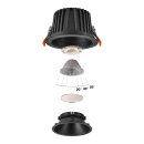 SLV 1009939 NUMINOS® XL Deckeneinbauleuchte 3000 K 40° IP20 rund Schwarz