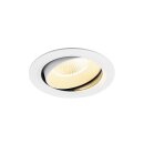 SLV 1010003 NUMINOS® MOVE XL Deckeneinbauleuchte 3000 K 40° IP20 rund Weiß