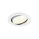 SLV 1010018 NUMINOS® MOVE XL Deckeneinbauleuchte 4000 K 20° IP20 rund Weiß