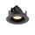 SLV 1010026 NUMINOS® GIMBLE XS Deckeneinbauleuchte 2700 K 20° IP20 rund Schwarz