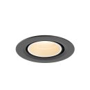 SLV 1010027 NUMINOS® GIMBLE XS Deckeneinbauleuchte 2700 K 20° IP20 rund Schwarz / Weiß