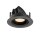 SLV 1010029 NUMINOS® GIMBLE XS Deckeneinbauleuchte 2700 K 40° IP20 rund Schwarz