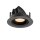 SLV 1010032 NUMINOS® GIMBLE XS Deckeneinbauleuchte 2700 K 55° IP20 rund Schwarz