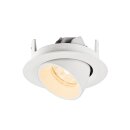 SLV 1010036 NUMINOS® GIMBLE XS Deckeneinbauleuchte 2700 K 20° IP20 rund Weiß