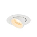 SLV 1010039 NUMINOS® GIMBLE XS Deckeneinbauleuchte 2700 K 40° IP20 rund Weiß