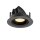 SLV 1010044 NUMINOS® GIMBLE XS Deckeneinbauleuchte 3000 K 20° IP20 rund Schwarz