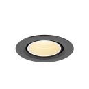SLV 1010045 NUMINOS® GIMBLE XS Deckeneinbauleuchte 3000 K 20° IP20 rund Schwarz / Weiß