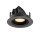 SLV 1010047 NUMINOS® GIMBLE XS Deckeneinbauleuchte 3000 K 40° IP20 rund Schwarz