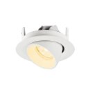 SLV 1010054 NUMINOS® GIMBLE XS Deckeneinbauleuchte 3000 K 20° IP20 rund Weiß