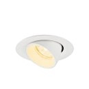 SLV 1010054 NUMINOS® GIMBLE XS Deckeneinbauleuchte 3000 K 20° IP20 rund Weiß