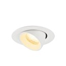SLV 1010057 NUMINOS® GIMBLE XS Deckeneinbauleuchte 3000 K 40° IP20 rund Weiß