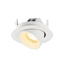 SLV 1010060 NUMINOS® GIMBLE XS Deckeneinbauleuchte 3000 K 55° IP20 rund Weiß