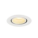 SLV 1010060 NUMINOS® GIMBLE XS Deckeneinbauleuchte 3000 K 55° IP20 rund Weiß