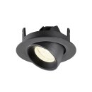 SLV 1010062 NUMINOS® GIMBLE XS Deckeneinbauleuchte 4000 K 20° IP20 rund Schwarz