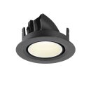 SLV 1010063 NUMINOS® GIMBLE XS Deckeneinbauleuchte 4000 K 20° IP20 rund Schwarz / Weiß