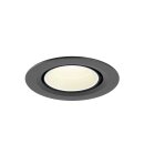 SLV 1010063 NUMINOS® GIMBLE XS Deckeneinbauleuchte 4000 K 20° IP20 rund Schwarz / Weiß