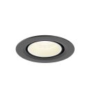 SLV 1010066 NUMINOS® GIMBLE XS Deckeneinbauleuchte 4000 K 40° IP20 rund Schwarz / Weiß