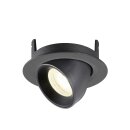 SLV 1010068 NUMINOS® GIMBLE XS Deckeneinbauleuchte 4000 K 55° IP20 rund Schwarz