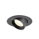 SLV 1010068 NUMINOS® GIMBLE XS Deckeneinbauleuchte 4000 K 55° IP20 rund Schwarz