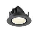 SLV 1010069 NUMINOS® GIMBLE XS Deckeneinbauleuchte 4000 K 55° IP20 rund Schwarz / Weiß