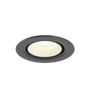 SLV 1010069 NUMINOS® GIMBLE XS Deckeneinbauleuchte 4000 K 55° IP20 rund Schwarz / Weiß