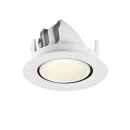 SLV 1010072 NUMINOS® GIMBLE XS Deckeneinbauleuchte 4000 K 20° IP20 rund Weiß