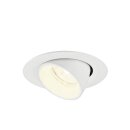 SLV 1010072 NUMINOS® GIMBLE XS Deckeneinbauleuchte 4000 K 20° IP20 rund Weiß