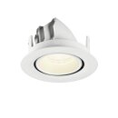 SLV 1010075 NUMINOS® GIMBLE XS Deckeneinbauleuchte 4000 K 40° IP20 rund Weiß