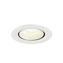 SLV 1010078 NUMINOS® GIMBLE XS Deckeneinbauleuchte 4000 K 55° IP20 rund Weiß