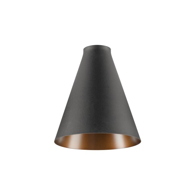 SLV 1010084 LALU® CONE 15 Leuchtenschirm E27 Base Mix&Match H: 17 cm Schwarz / Bronze