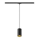 SLV 1010099 ASTO TUBE Pendelleuchte GU10 Pendellänge 250 cm  x max. 10 W Schwarz