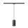SLV 1010099 ASTO TUBE Pendelleuchte GU10 Pendellänge 250 cm  x max. 10 W Schwarz
