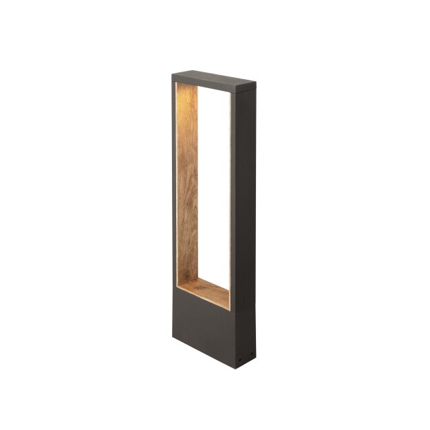 SLV 1010105 FLATT II 62 Stehleuchte PHASE 2700 K IP65 quadratisch Anthrazit / braun