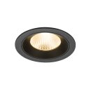 SLV 1010160 NUMINOS® L Deckeneinbauleuchte 2700 K 40° IP20 rund Schwarz