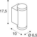SLV 1010161 HELIA PRO S Wandaufbauleuchte single DALI P1 zylindrisch 2700 K 3 W 24° Anthrazit
