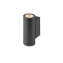 SLV 1010167 HELIA PRO S Wandaufbauleuchte up/down DALI P2 zylindrisch 2700 K 12 W 24° Anthrazit