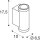 SLV 1010167 HELIA PRO S Wandaufbauleuchte up/down DALI P2 zylindrisch 2700 K 12 W 24° Anthrazit