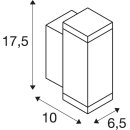 SLV 1010177 THEO PRO S Wandaufbauleuchte single DALI P1 rechteckig 2700 K 3 W 24° Anthrazit