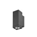 SLV 1010177 THEO PRO S Wandaufbauleuchte single DALI P1 rechteckig 2700 K 3 W 24° Anthrazit