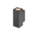 SLV 1010179 THEO PRO S Wandaufbauleuchte up/down DALI P1 rechteckig 2700 K 6 W 24° Anthrazit