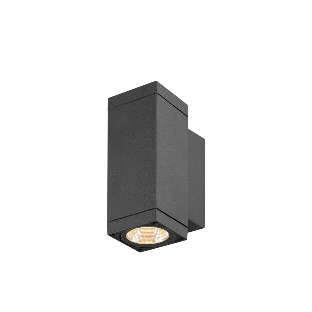 SLV 1010183 THEO PRO S Wandaufbauleuchte up/down DALI P2 rechteckig 2700 K 12 W 24° Anthrazit